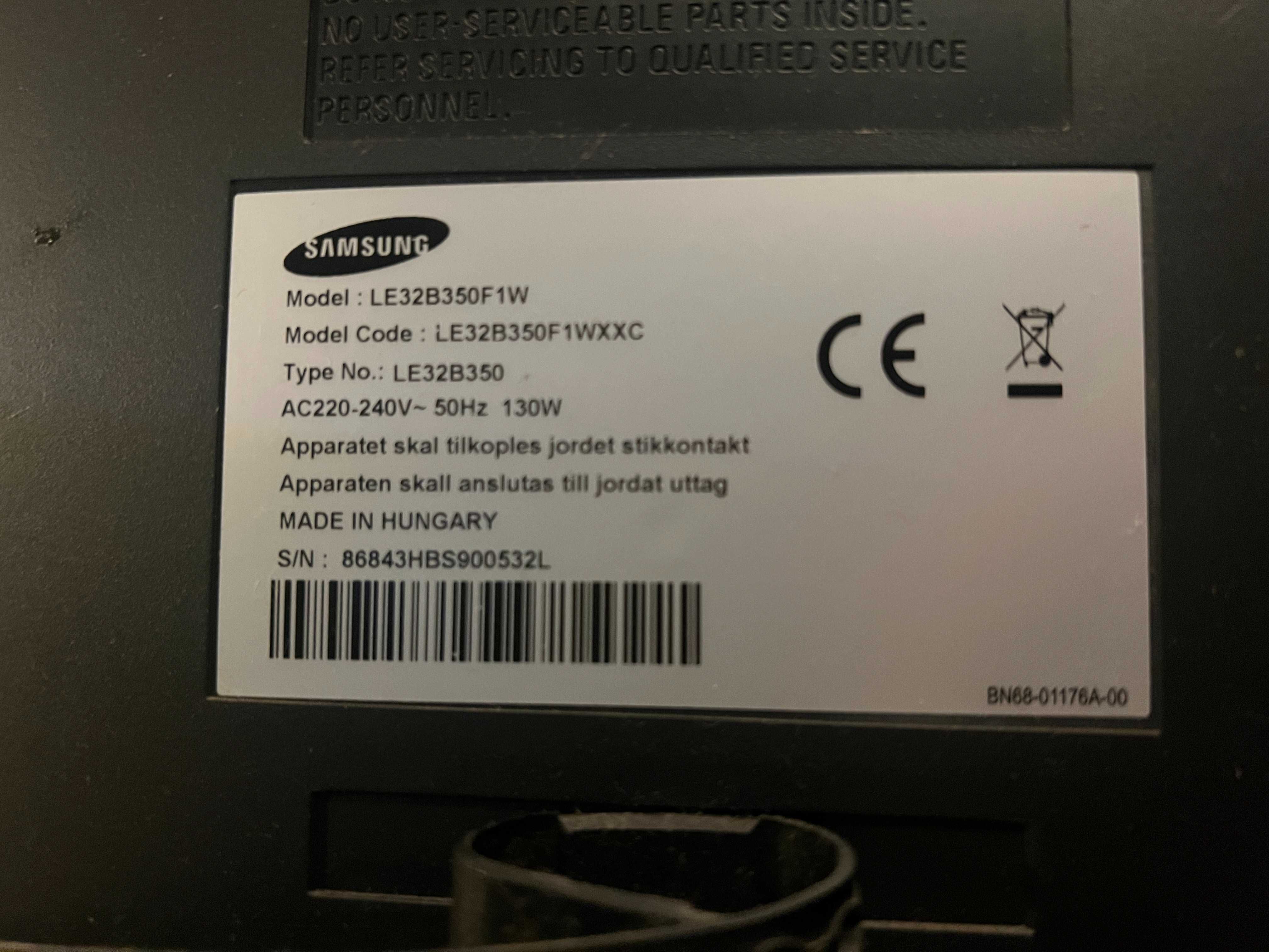 TV Samsung - LE32B350F1W LCD