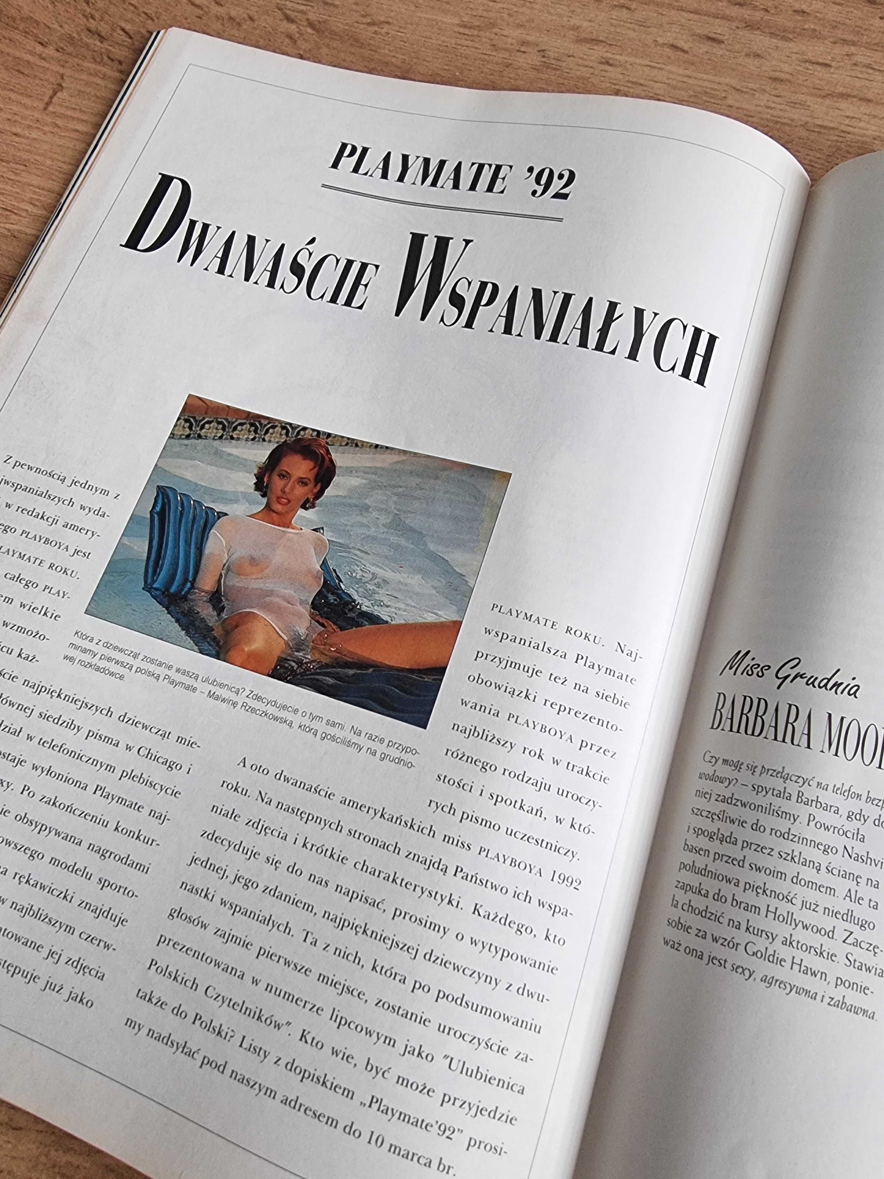 Playboy 2/1993 Morgan Fox (rozkładówka), Bagsik i Gąsiorowski (Art B)