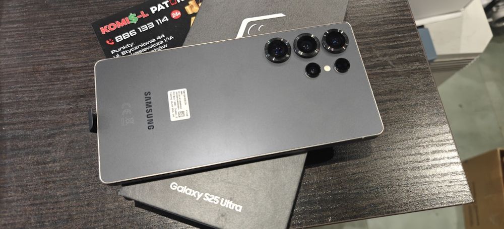 Samsung S25 Ultra 12/512gb..Nowy full kompleT.. PAT-KOM