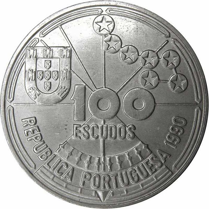 Atlântico - Navegação Astronómica - - - 100$00 - 1989 - - - - - Moeda