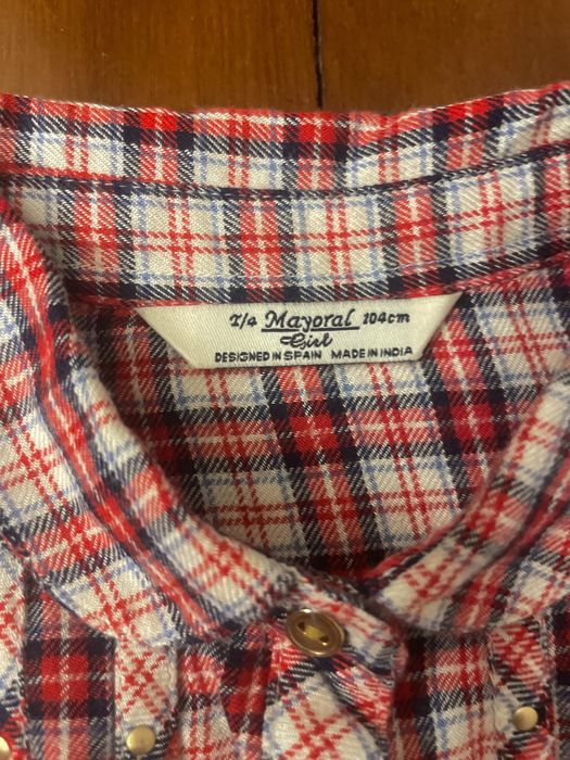 Camisa Menina Mayoral vermelha