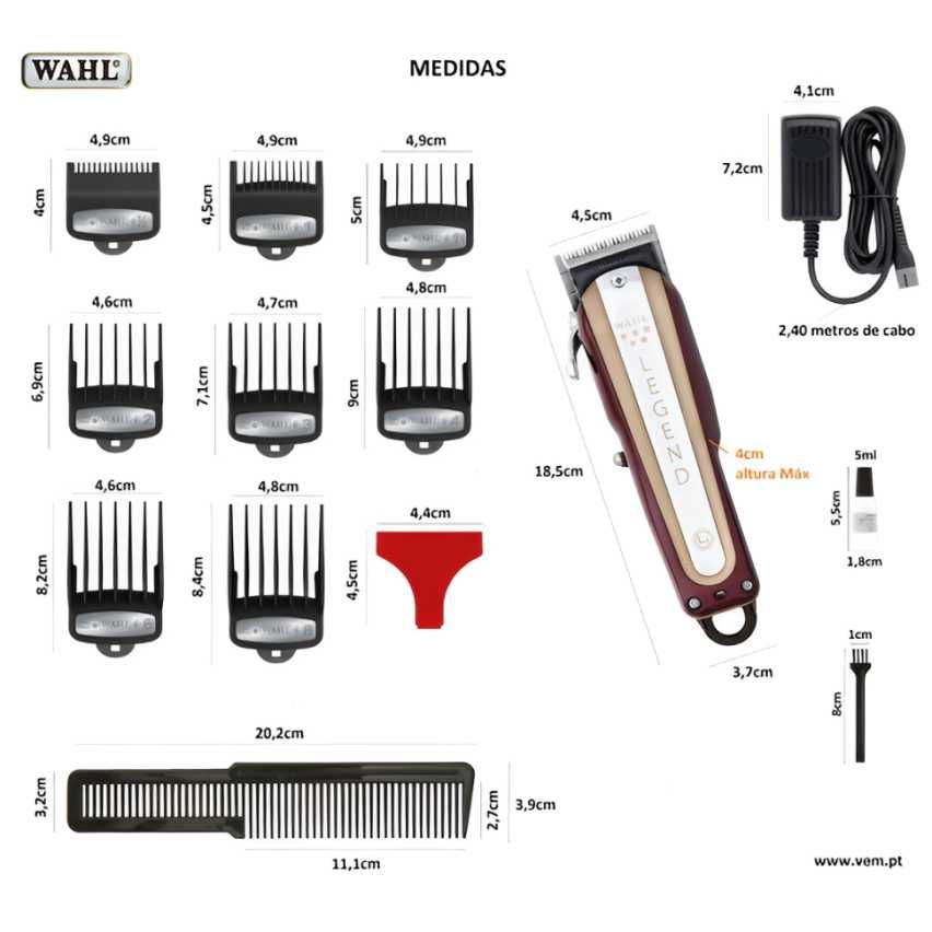MÁQUINA DE CORTE WAHL LEGEND CORDLESS