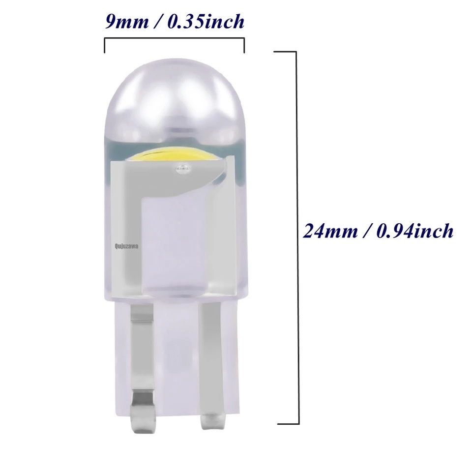 Led T10 w5w 12v - 24v sem canbus várias cores