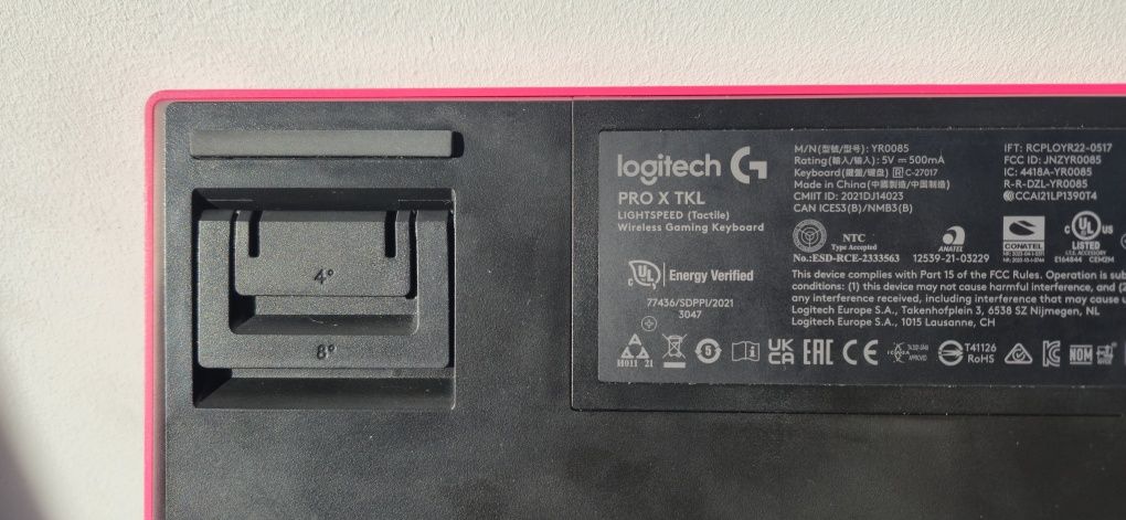 Logitech G PRO X TKL Lightspeed Tactile magenta