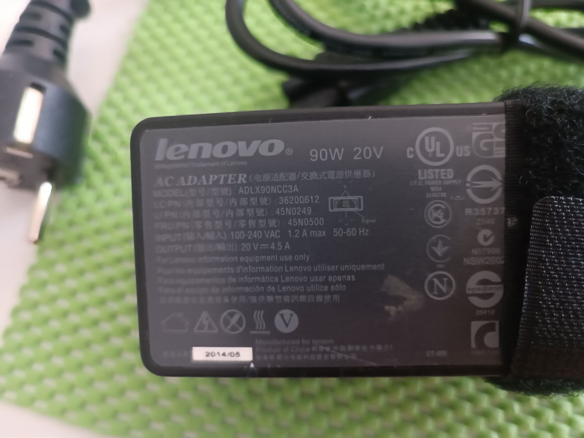 Oryginalny zasilacz Lenovo 20V 4,5A 90W SlimTip