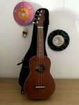 Ukulele Fender Venice Natural WN + Saco para Ukulele Armour ARM100s