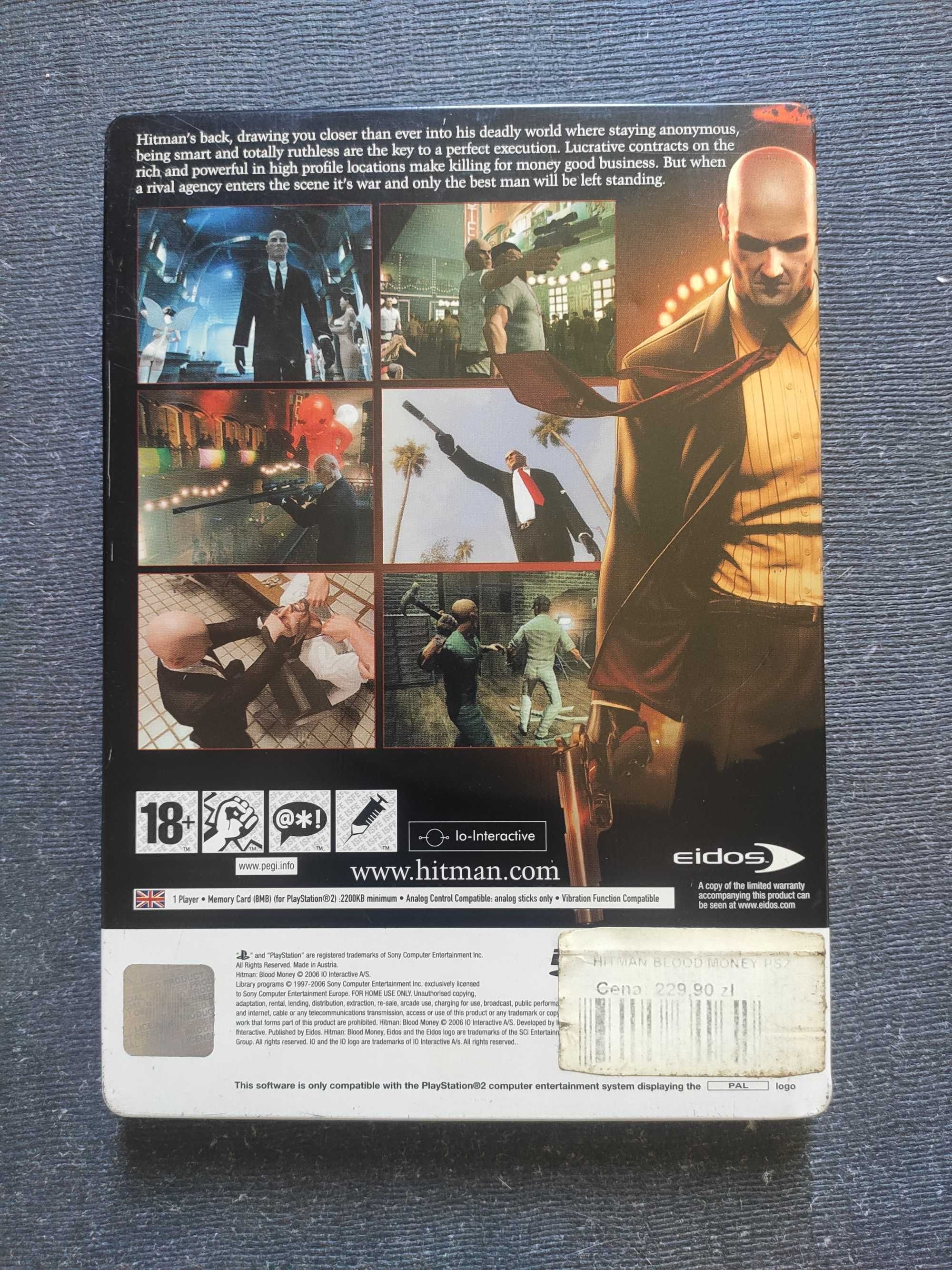 Hitman Blood Money PS2 Steelbook