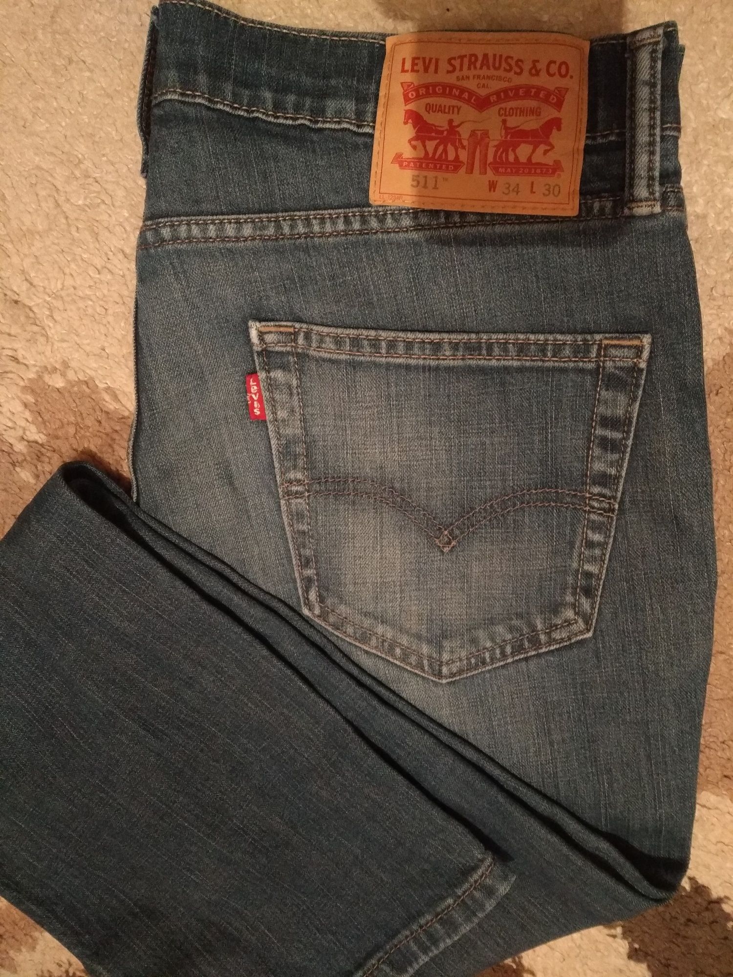 Джинси чоловічі Levi's 511, 34/30