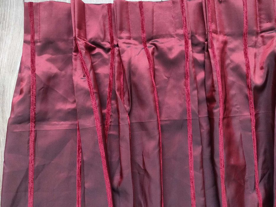 Комплект штор цвет хамелеон черно- бордовый, 3 шторы, супер качество