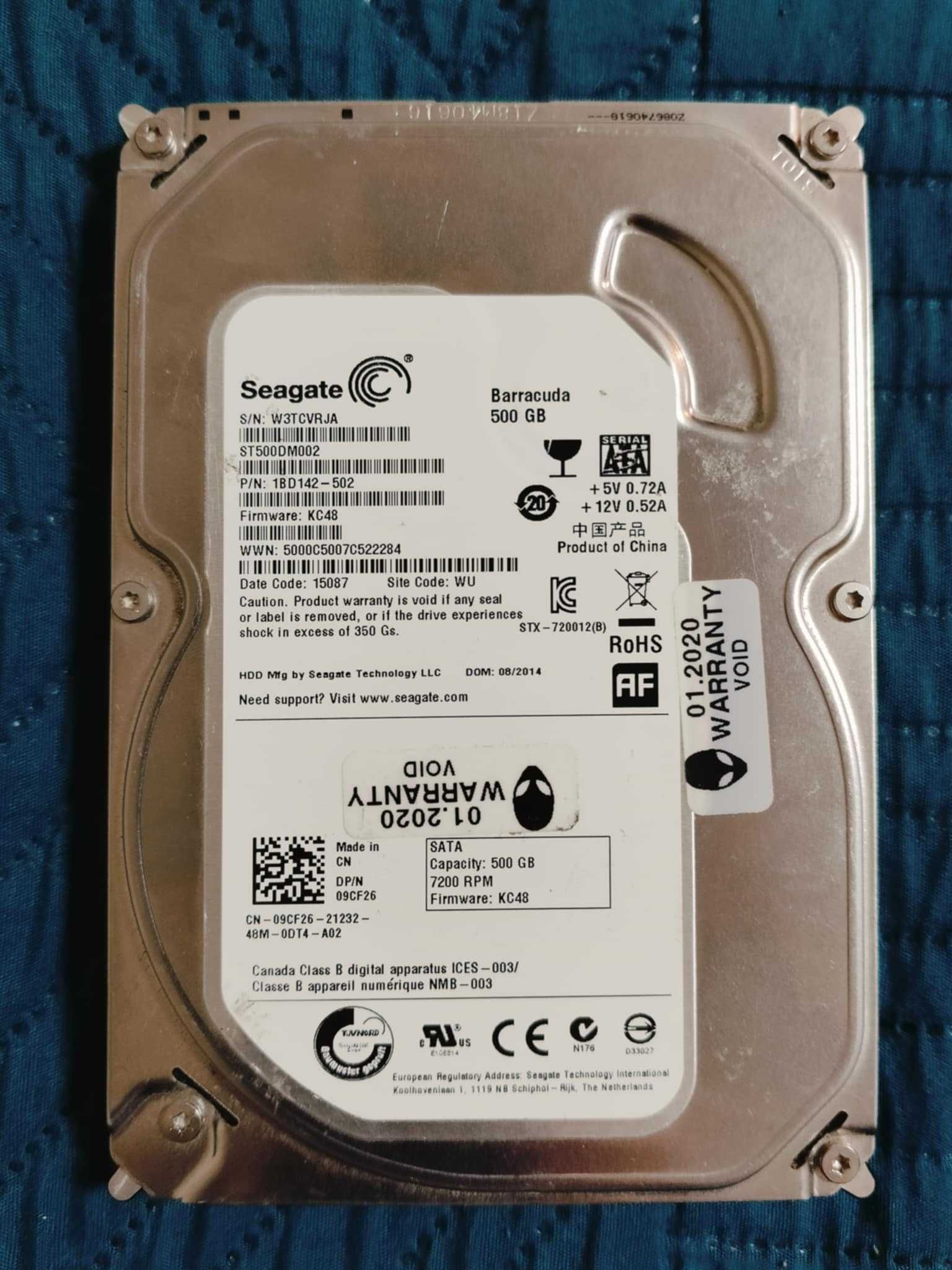 Dysk Seagate   ST500DM002     pojemność 500GB