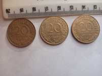 Francos franceses moedas numismática