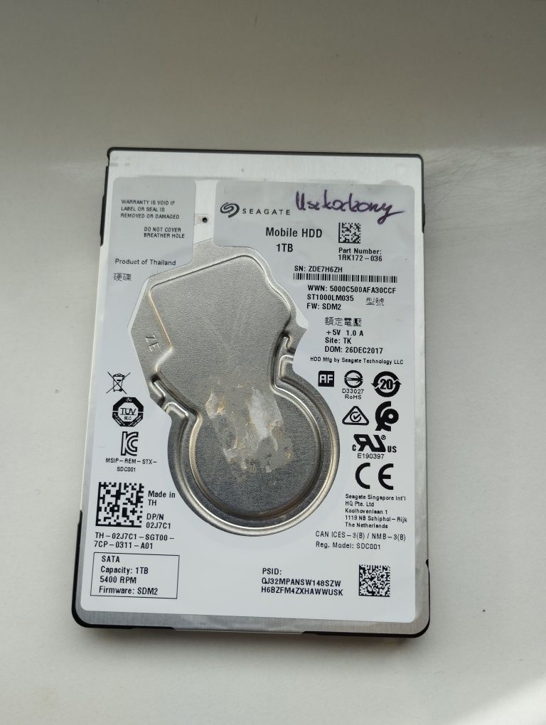 Dysk Seagate Mobile HDD