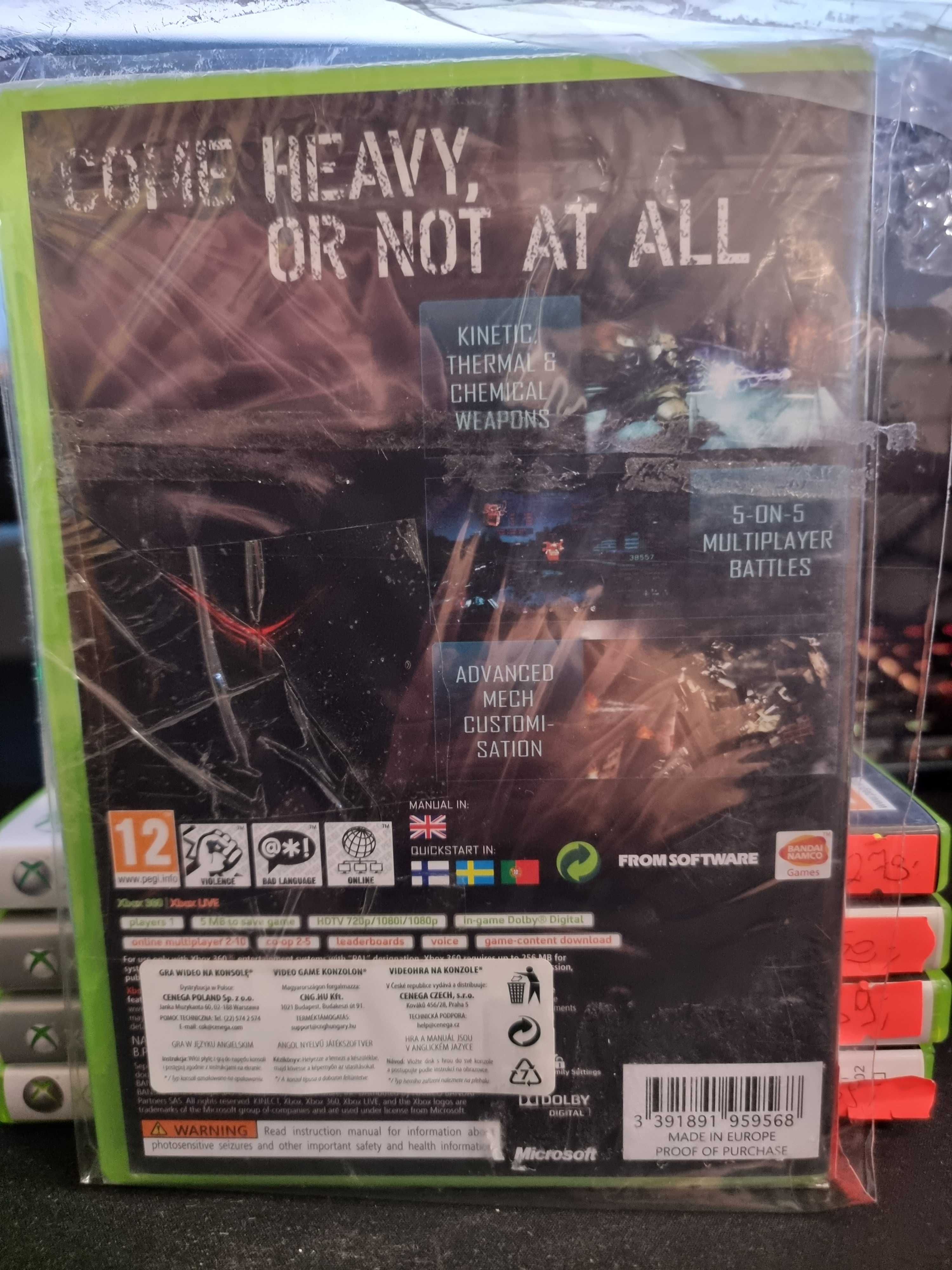 ARMORED CORE V 5 X360 Unikat SklepRetroWWA NOWA