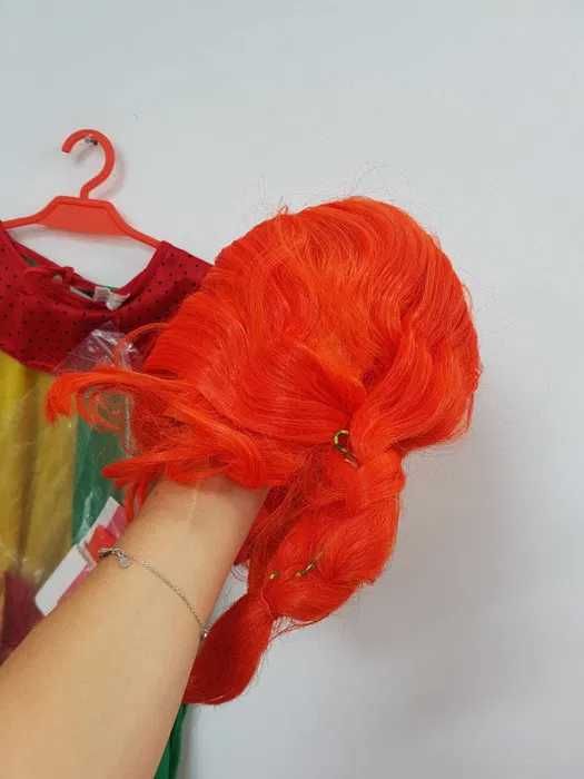 Strój Pippi Lansztrung Pończoszanka  z peruką 116 - 128 cm G133