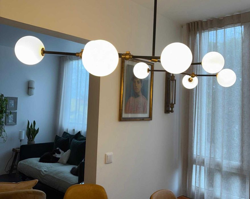 Iluminaçao Pendente 8 lâmpadas area