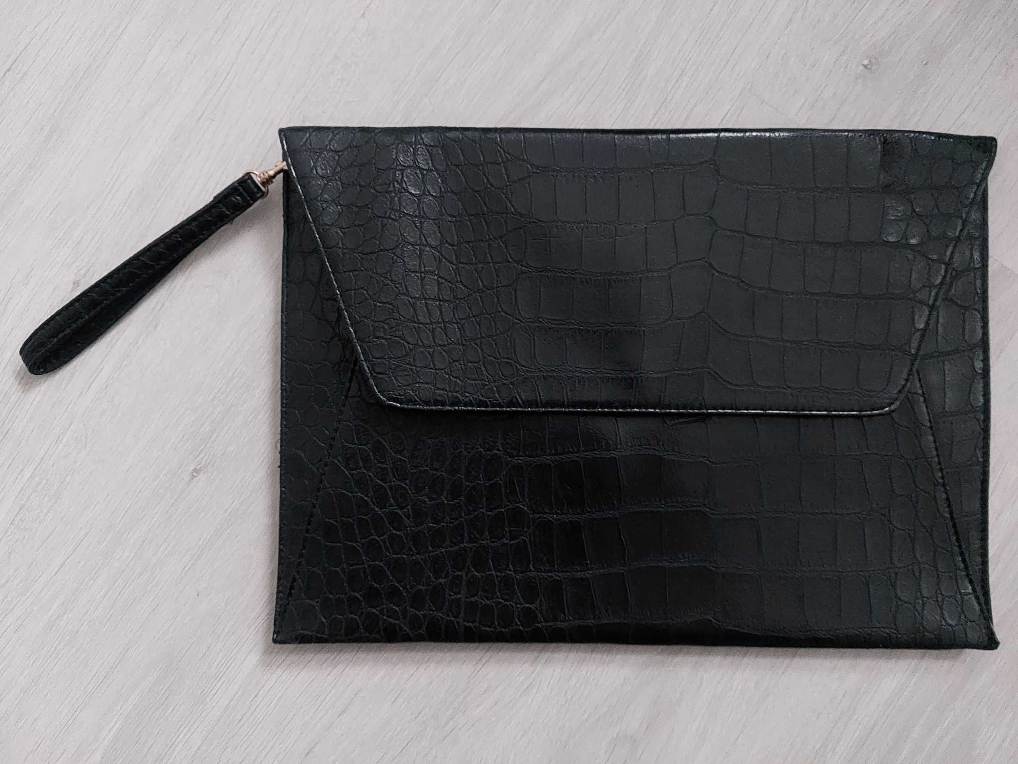MOHITO - czarna kopertówka - torebka do ręki pasek