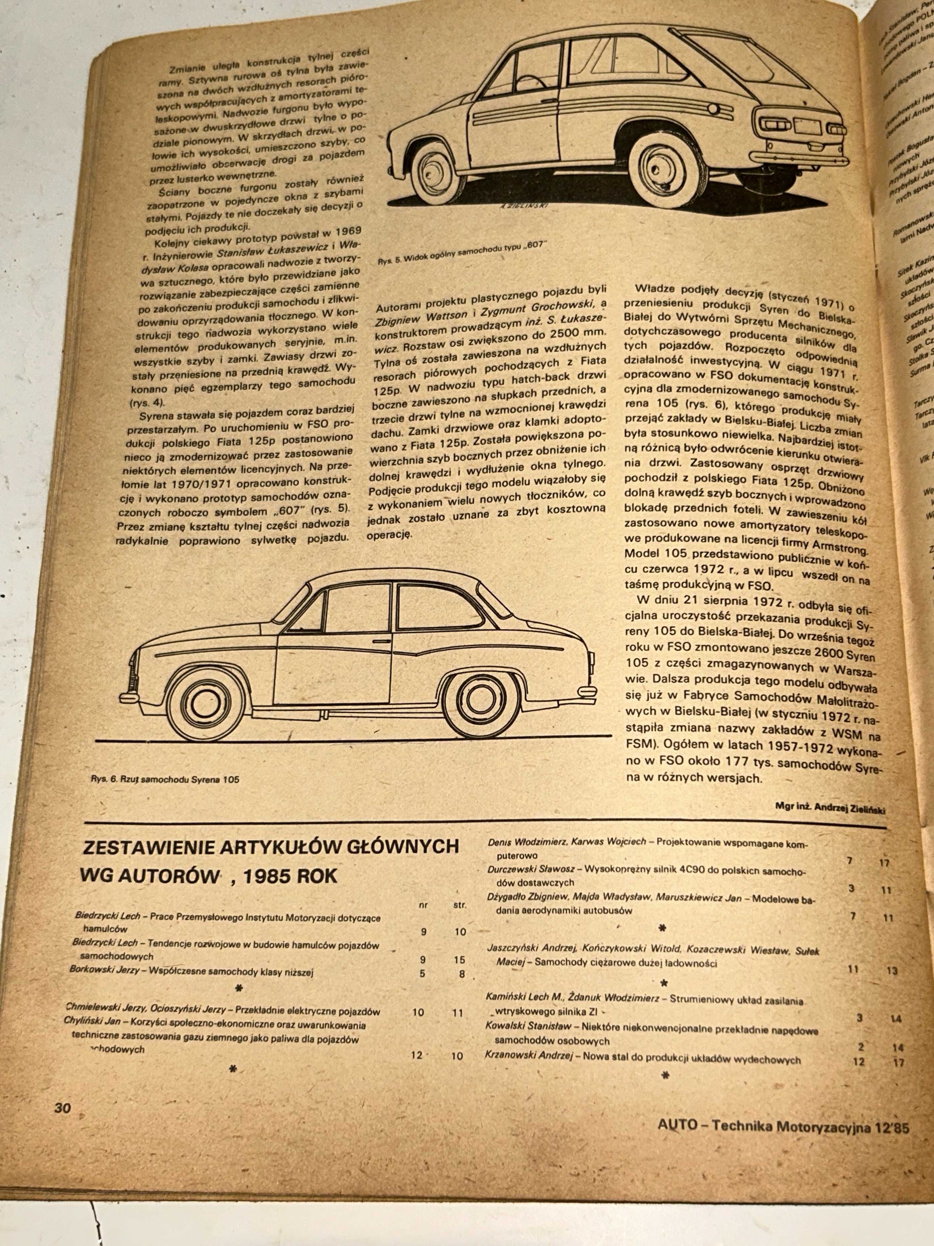 Autobianchi Y10,POLONEZ,Star,JELCZ,Syrena 607 - PRL !