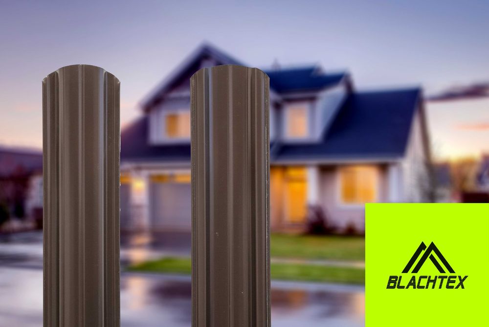 Sztachety metalowe 2 gatunek brązowe na 1.50m- 6zł/mb