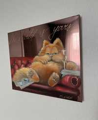 Картина Поп-арт з котом Гарфілдом