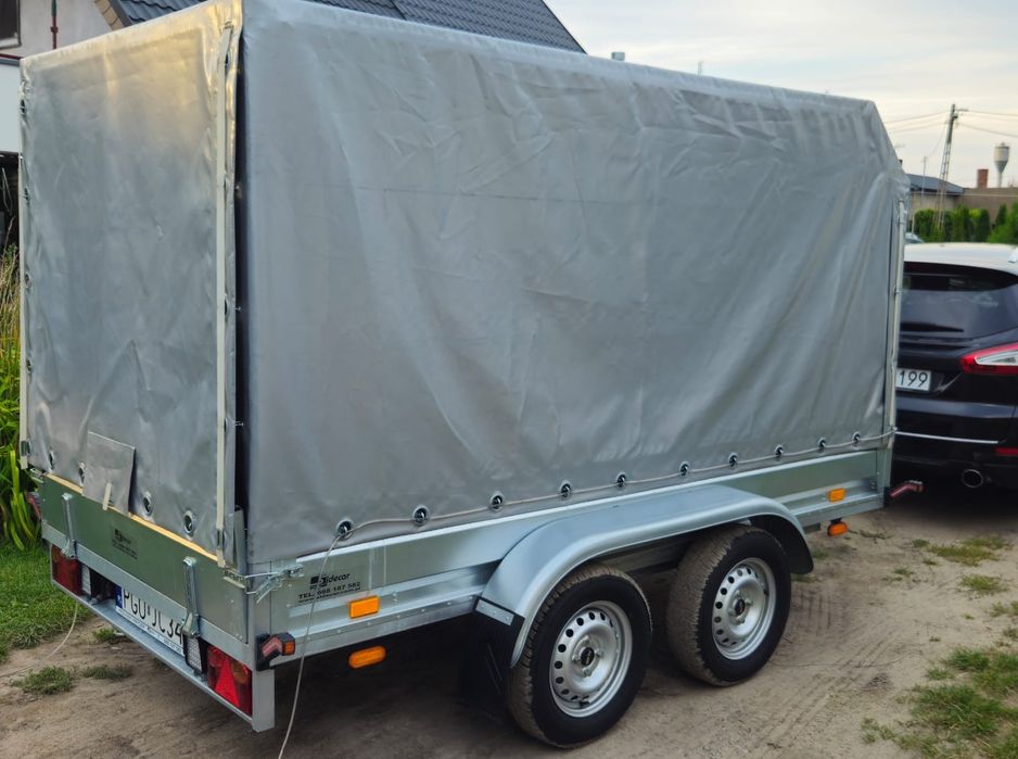 Przyczepka samochodowa  300x156x150 rok 2024 z mega oświetleniem LED