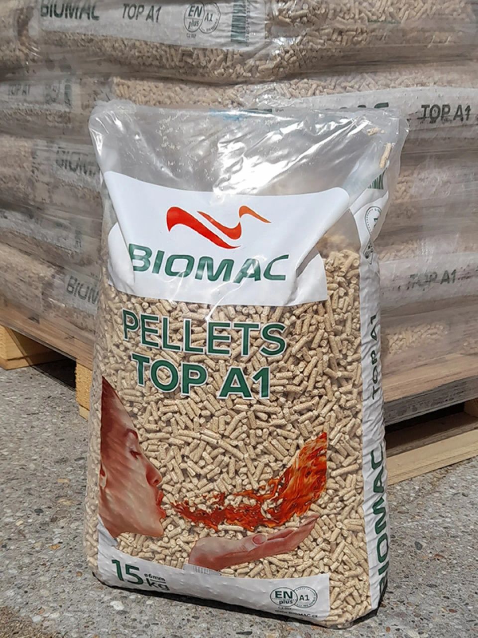 Pellet drzewny BIOMAC A1 certyfikowany