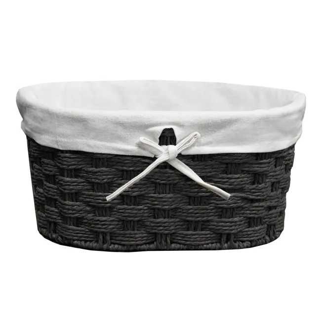 Koszyk łazienkowy Verona 35x24x16 Sepio antracyt rustykalny boho XL