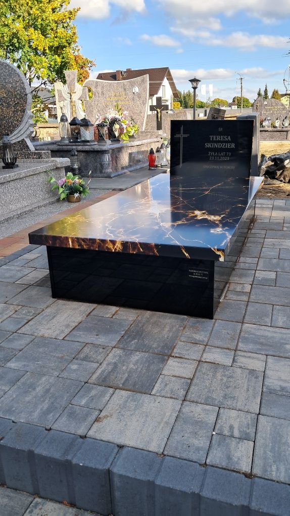Nowoczesne Tanie Nagrobki Kompozytowe 5300 zł z montażem Cały Kraj.