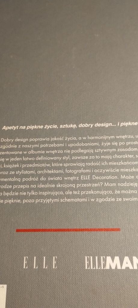 Album Elle decoration świat wnętrz M. Szczepańska projektowanie domu
