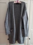 Kardigan, sweter, Reserved, rozmiar M/L, szary, z domieszką moheru