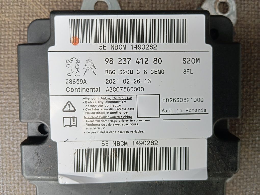 Poduszka Airbag Pasy Sensor Opel Combo E Oryginał !!!