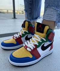 Nike air Jordan 1 kolorowe damskie jordany 1 wysokie nowe 36-40