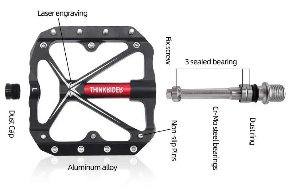 Педали велопедали ThinkRider & Meroca DU