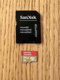 Karta pamieci Sandisk microSD 64GB Extreme U3