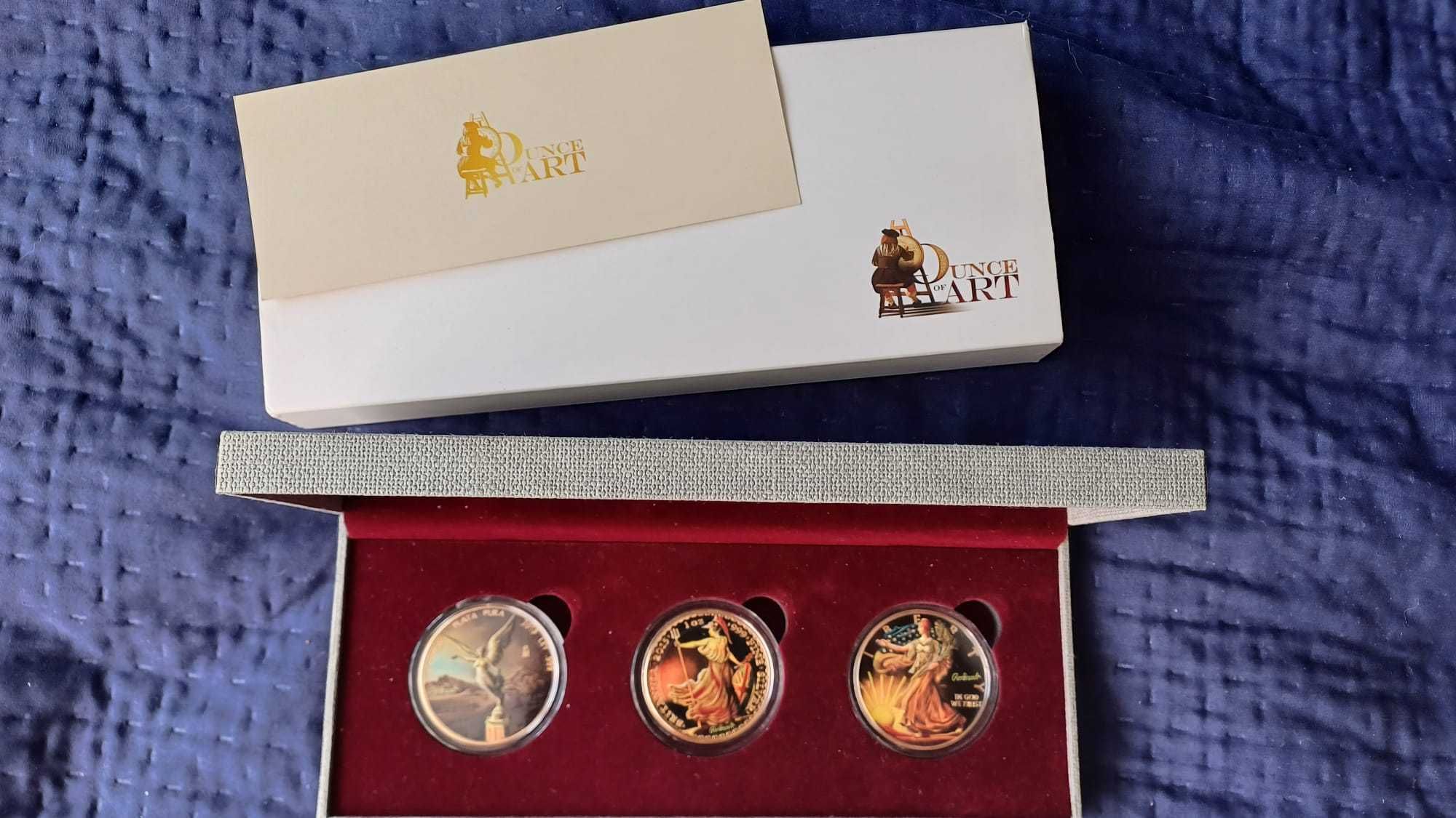 3 Monety srebrne kolekcjonerskie - Art 2015 Rembrant set