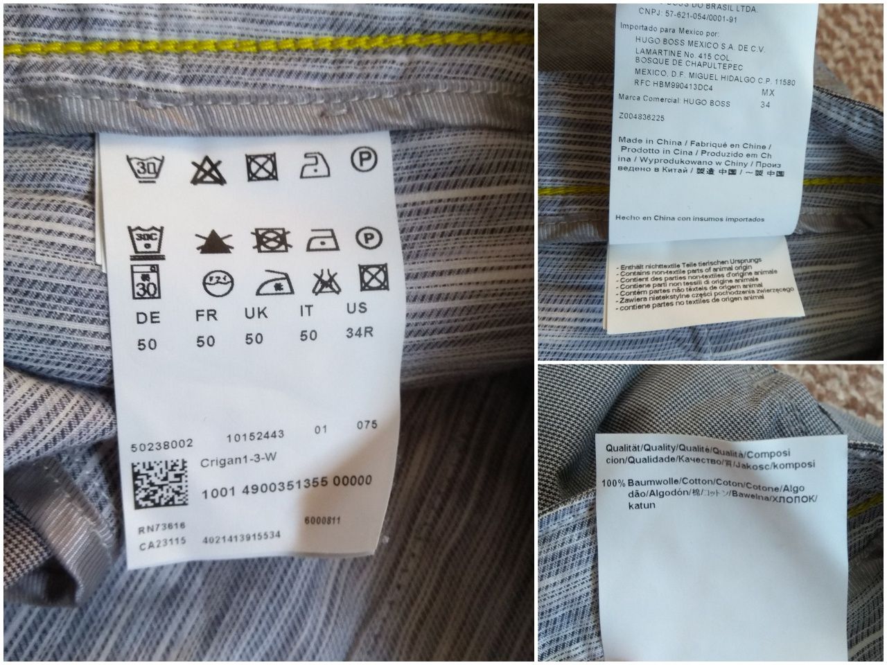 Hugo Boss чиносы брюки оригинал W34 L32 regular fit