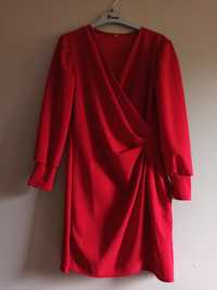 Sukienka elegancka czerwona L