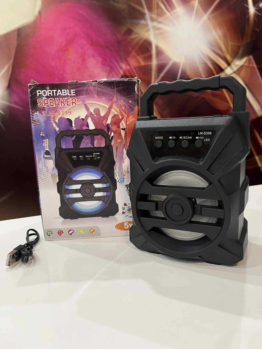 Głośnik bluetooth nowy w opakowaniu USB,Aux,Karta SD