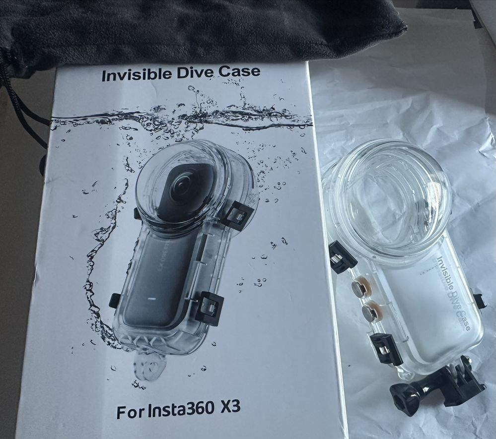 Caixa de Mergulho Invisivel para Insta 360 X3