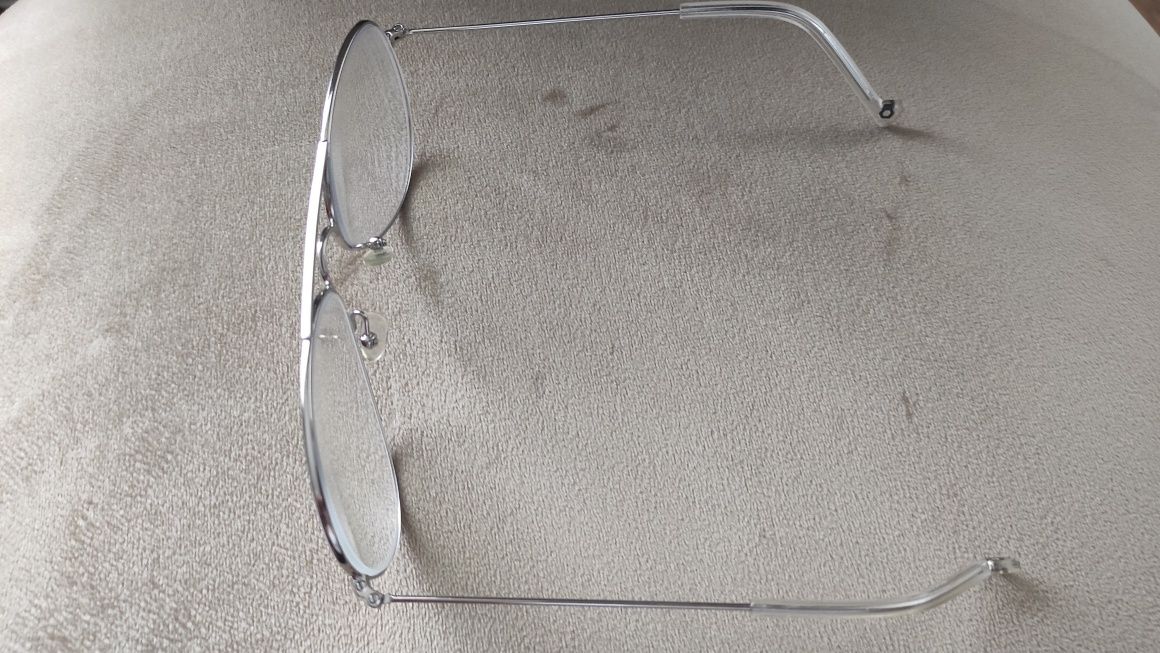 Srebrne oprawki metalowe Okulary