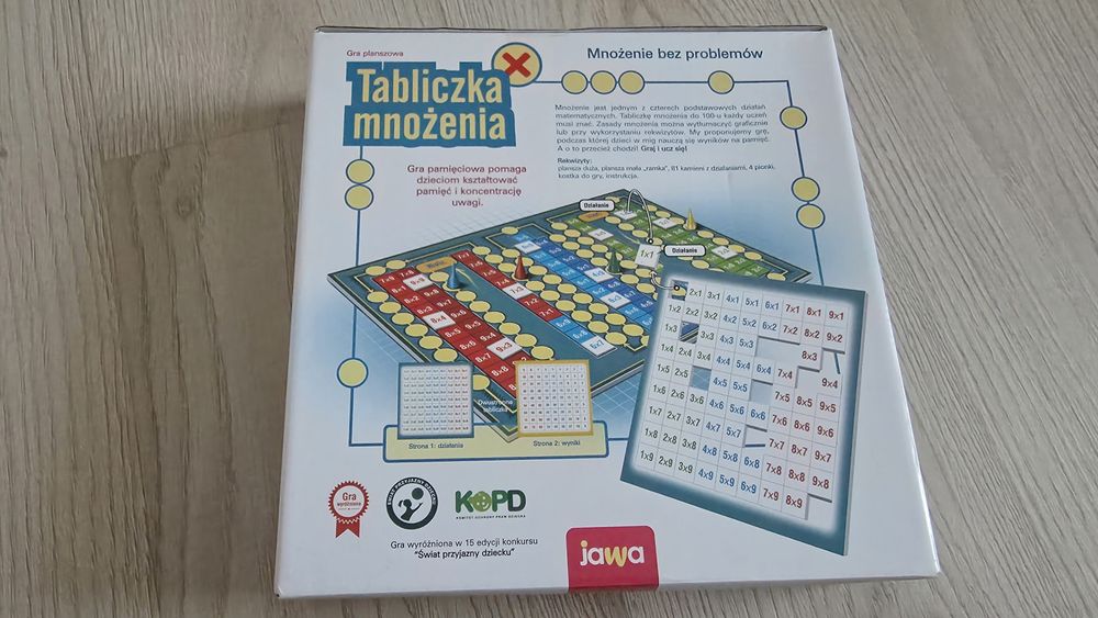 Puzzle tabliczka mnożenia w formie gry