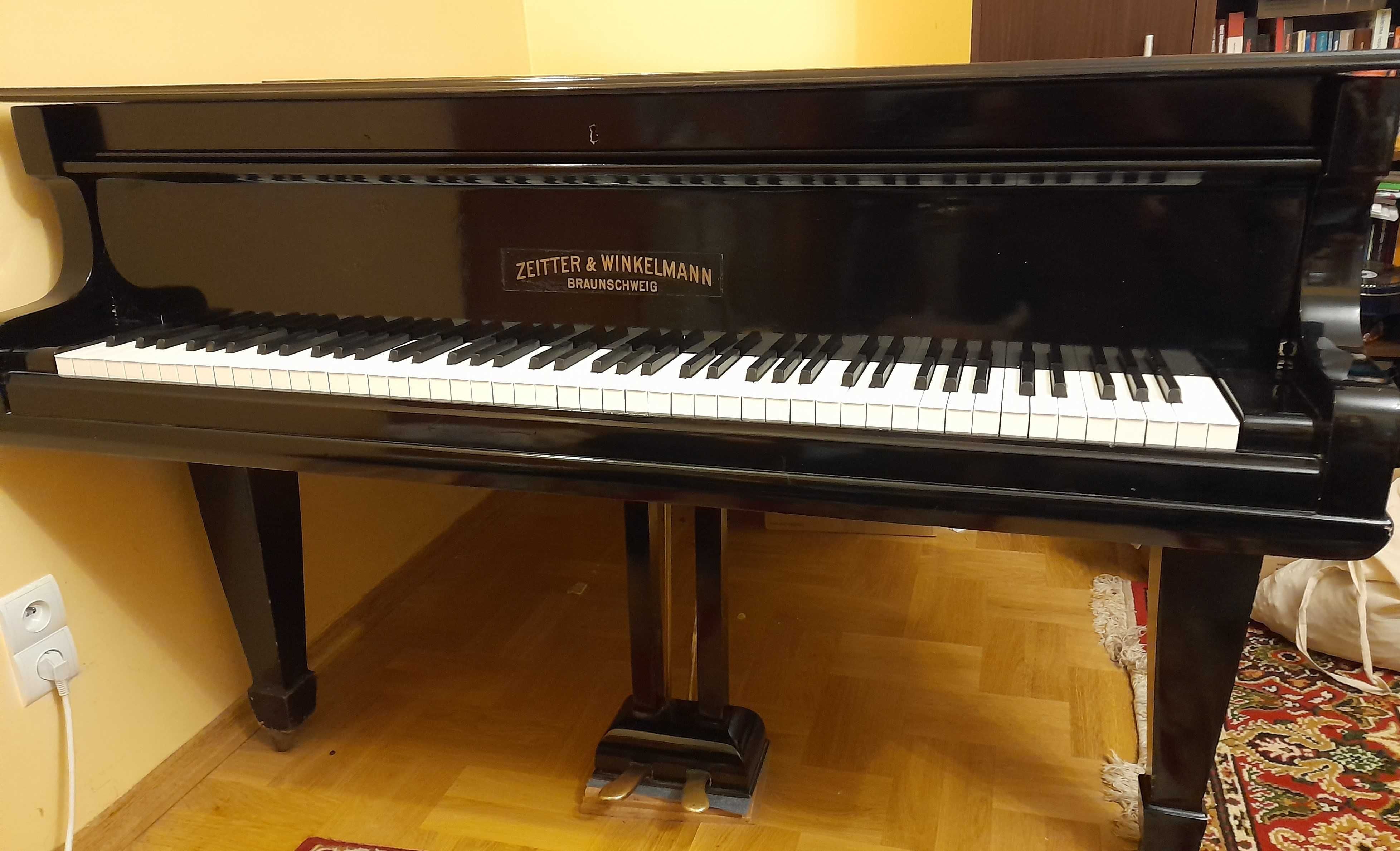 Fortepian Zeitter & Winkelmann Braunschweig 160 cm od pianisty