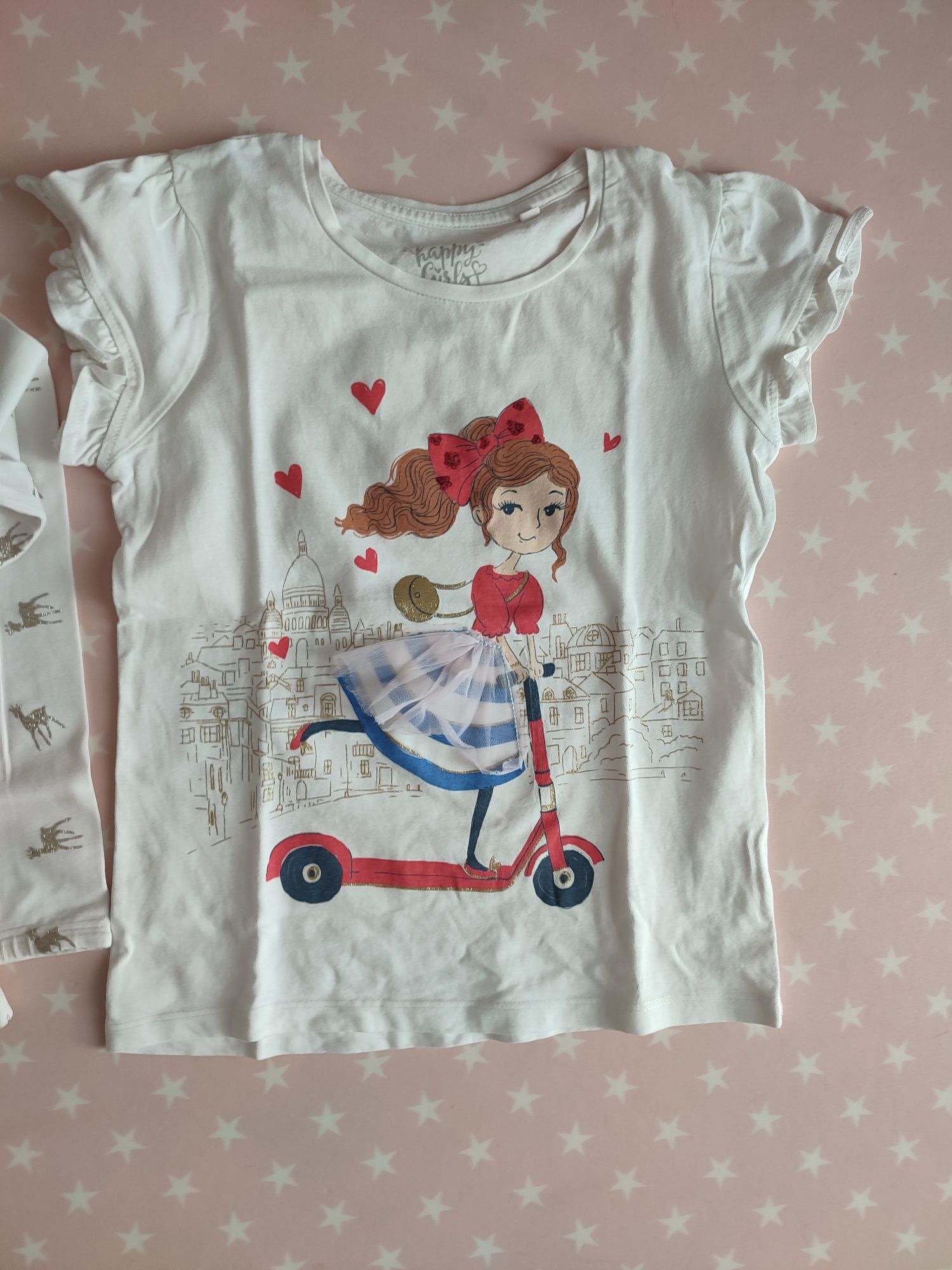 Camisolas t-shirt - 6 a 8 anos menina