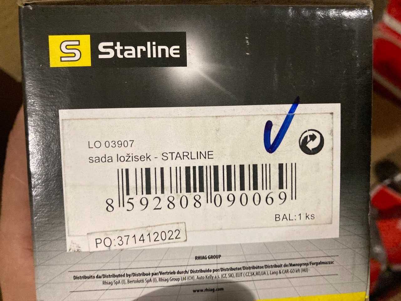Подшипник ступицы колеса StarLine LO 03907 Hyundai GETZ ACCENT