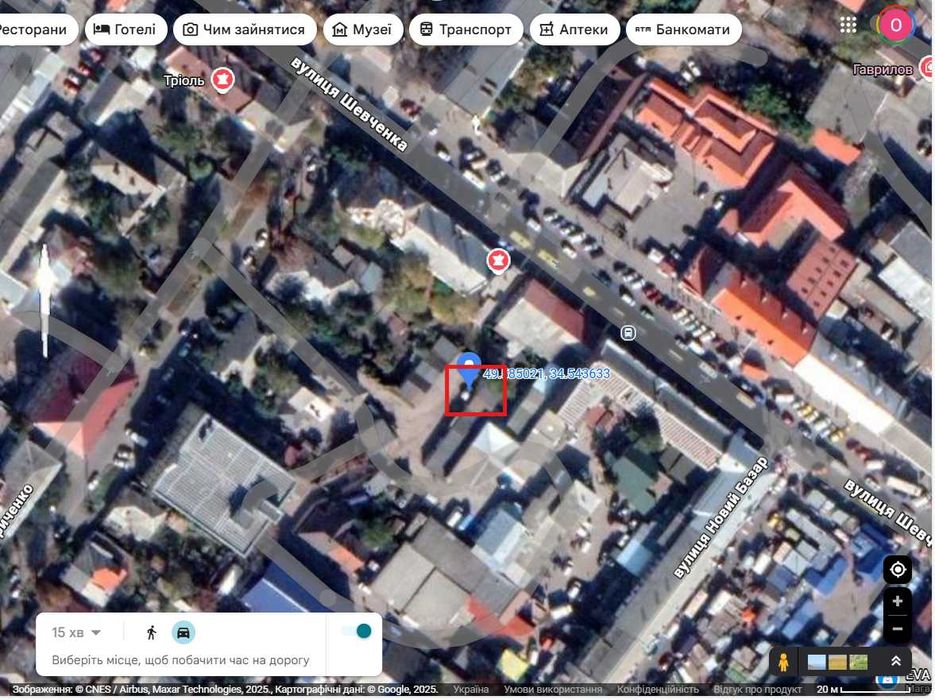 Цегляний гараж в центрі міста