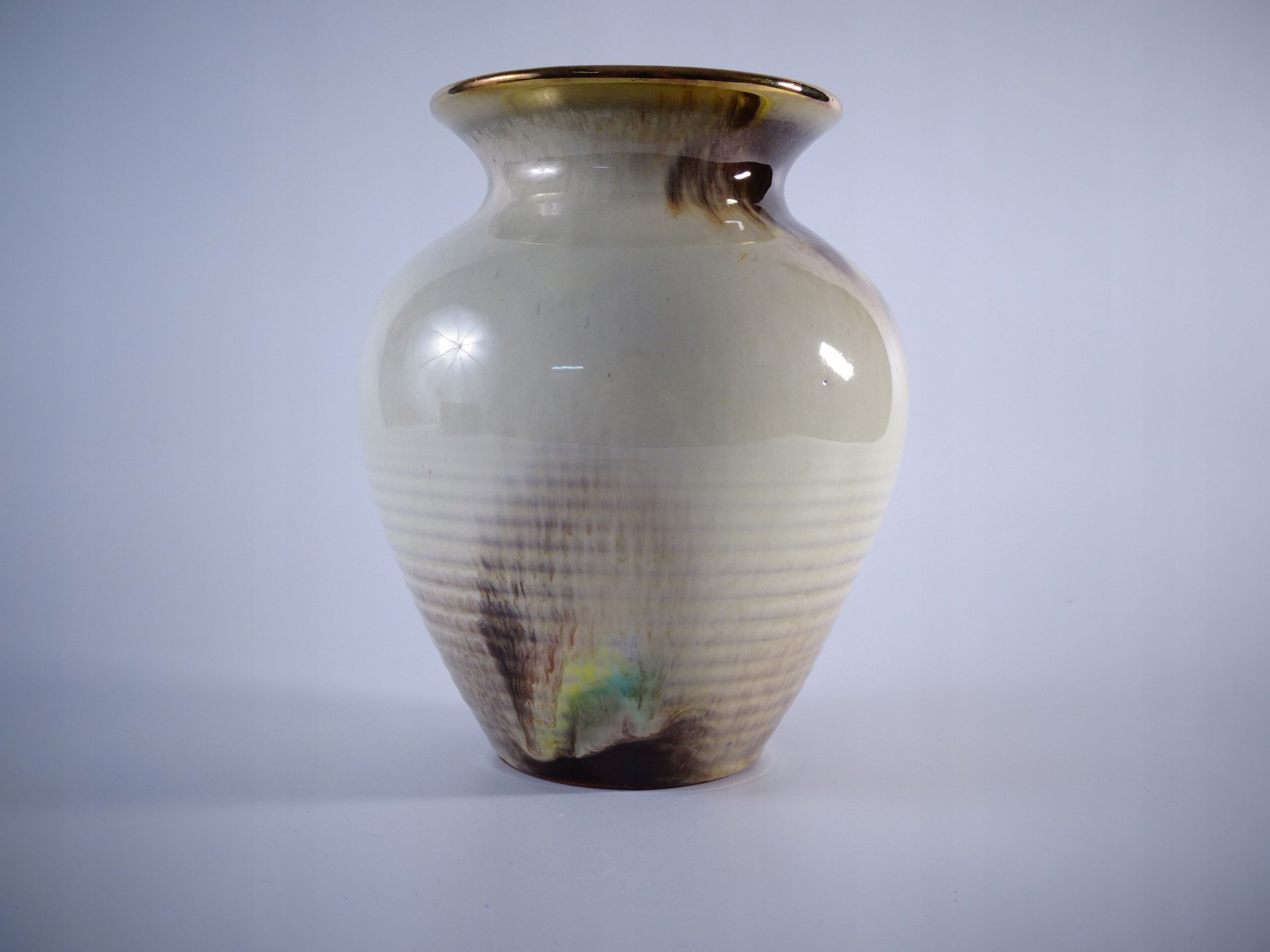 carstens 1940/50 piękny wazon ceramiczny art deco