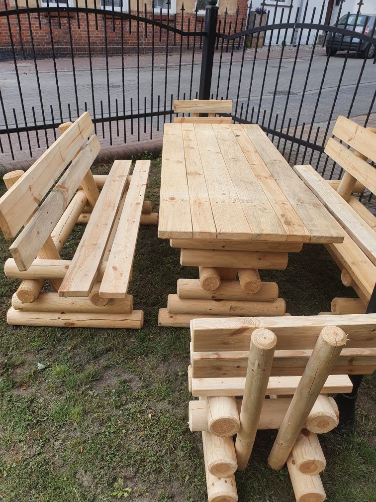 Meble ogrodowe stół ława ławki