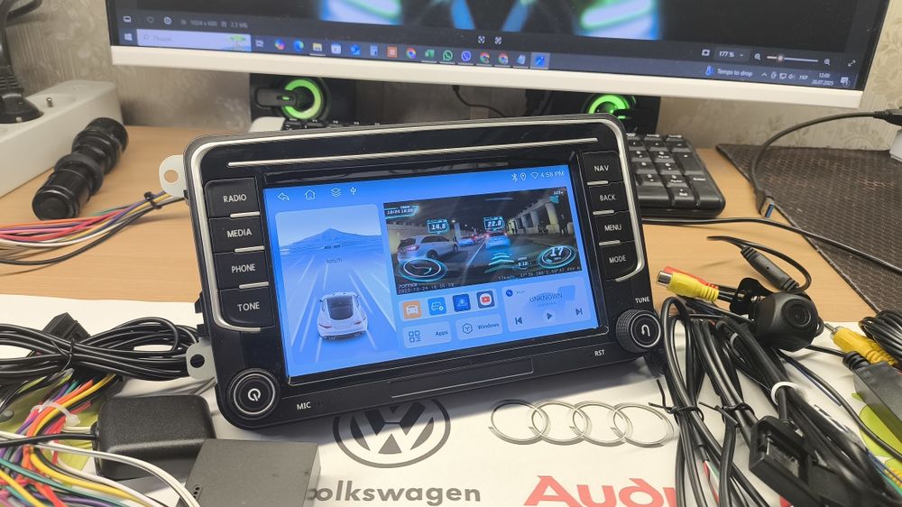 ‼️+Камера‼️Магнітола Volkswagen Android, 8 ядер 4/64gb 4G