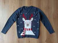 Sweter męski zimowy , świąteczny. Rozmiar M