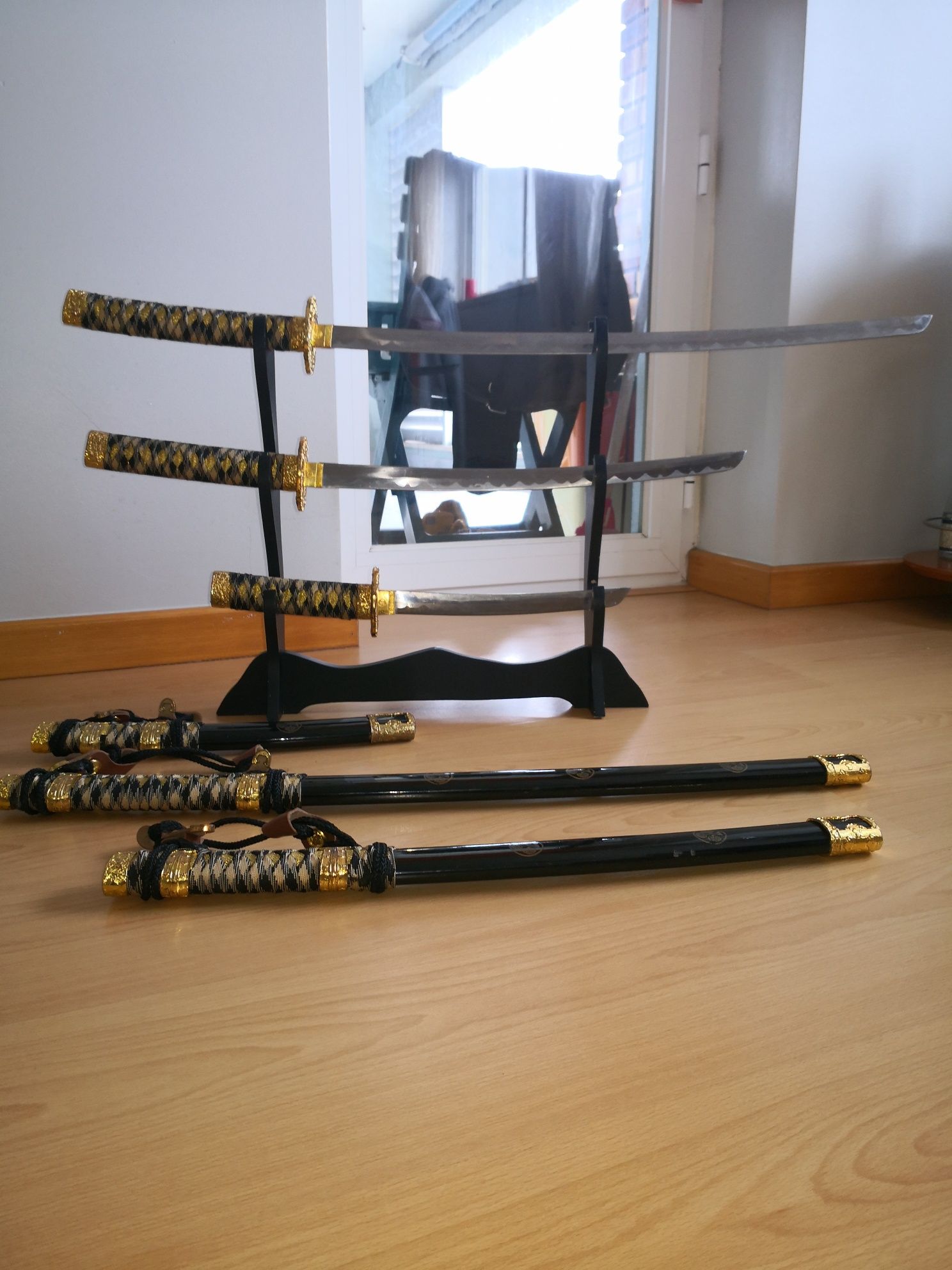 Espadas Samurai Decoração