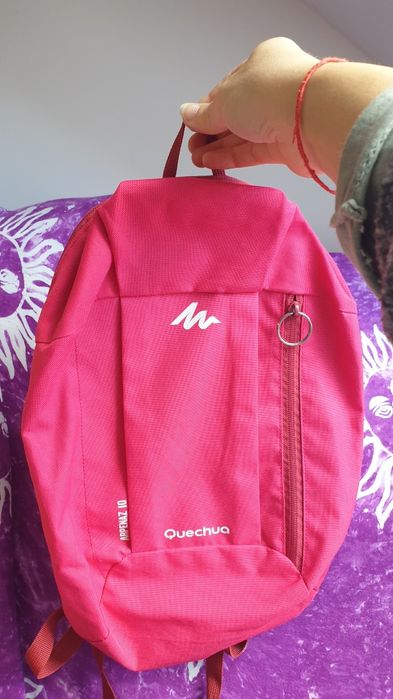 Sportowy różowy plecak quechua Decathlon